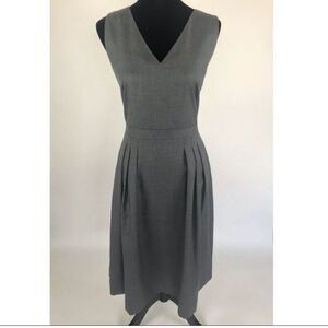 J CREW V-neck Dress Super 120s Merino Wool